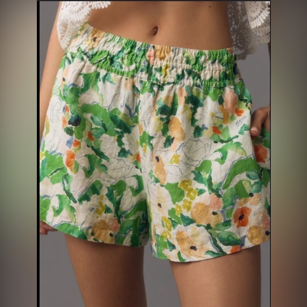 Anthropologie The Somerset Shorts: Linen Size Medium